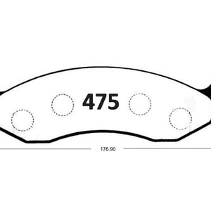 Pastillas de Freno Delanteras GTX CLASSIC P0475 Kia Carnival Ls (2001) - imagen 2