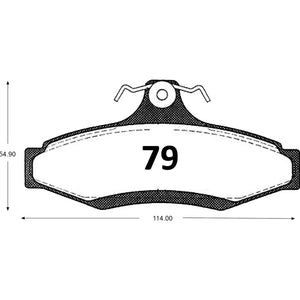 Pastillas de Freno Traseras ITAL BRAKES PM P0079 Mitsubishi L200 Katana (2008–2019) - imagen 3