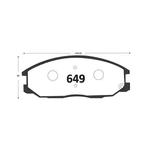 Pastillas de Freno GTX CLASSIC P0649 Kia Sorento Ex (2005–2006) - imagen 2