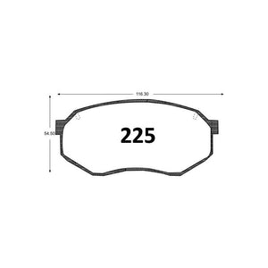 Pastillas de Freno Delanteras GTX CLASSIC P0225 Mazda 929 83 - imagen 3