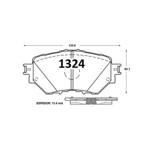 Pastillas de Freno Delanteras GTX CLASSIC P1324 Mazda New 3 (2015–2022) - imagen 3