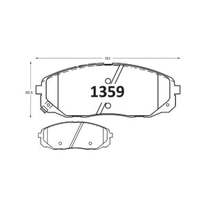 Pastillas de Freno Delanteras GTX CLASSIC P1359 Kia Grand Carnival (2016–2021) - imagen 3