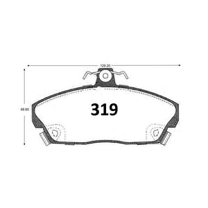Pastillas de Freno Delanteras GTX CLASSIC P0319 Rover 214-220 91- - imagen 2