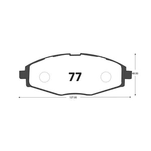Pastillas de Freno Delanteras GTX CLASSIC P0077 Chevrolet Spark Lite (2005–2018) - imagen 3