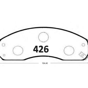 Pastillas de Freno Delanteras GTX CLASSIC P0426 Hyundai Porter D (2000–2004) - imagen 3