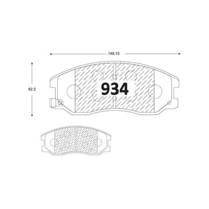 Pastillas de Freno Cerámicas GTX P0934 Chevrolet Captiva Lt (2007–2018) - imagen 2