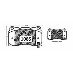 Pastillas de Freno Delanteras GTX CLASSIC P1085 Chevrolet Camaro 3.6 (2020–2021) - imagen 3