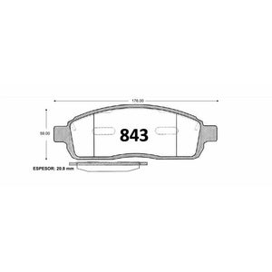 Pastillas de Freno GTX CLASSIC P0843 Ford F150 Lariat (2006–2010) - imagen 3