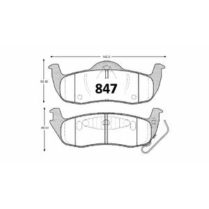 Pastillas de Freno GTX CLASSIC P0847 Jeep Cherokee T 05 - imagen 3