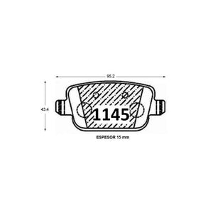 Pastillas de Freno Traseras GTX CLASSIC P1145 Land Rover 10 - imagen 3
