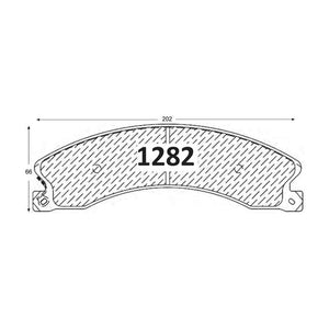 Pastillas de Freno Traseras GTX CLASSIC P1282 Chevrolet Silverado 2500/3500 2012- - imagen 2