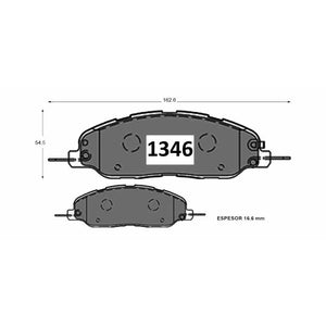 Pastillas de Freno Delanteras GTX CLASSIC P1346 Ford Mustang Gt (2011–2012) - imagen 2