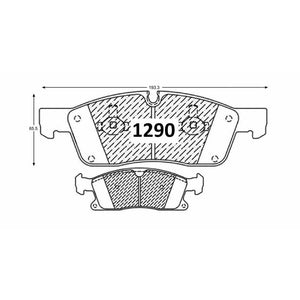 Pastillas de Freno Delanteras GTX CLASSIC P1290 Jeep Grand Cherokee (2020–2022) - imagen 3