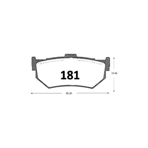 Pastillas de Freno Traseras GTX CLASSIC P0181 Subaru Swift 1.3 (1989–2016) - imagen 3