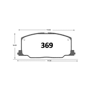Pastillas de Freno GTX CLASSIC P0369 Toyota Corolla 1.3 (1989–1992) - imagen 2