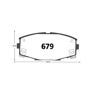 Pastillas de Freno ITAL BRAKES PM P0679 Toyota Supra D 86-93 - imagen 3