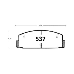 Pastillas de Freno GTX CLASSIC P0537 Mazda Artis Glx (1998–1999) - imagen 3
