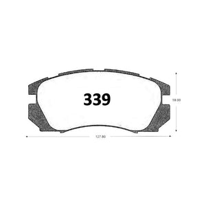 Pastillas de Freno GTX CLASSIC P0339 Subaru Legacy 1.8 (1990–1994) - imagen 2