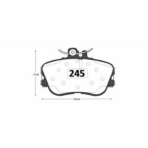 Pastillas de Freno GTX CLASSIC P0245 Mercedes Benz C (1994–1996) - imagen 2