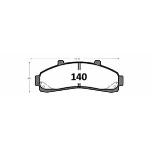 Pastillas de Freno Delanteras GTX CLASSIC P0140 Ford Ranger Xlt (1995–2019) - imagen 3