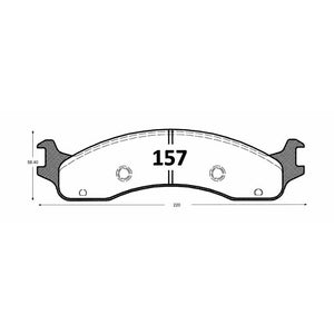 Pastillas de Freno Delanteras GTX CLASSIC P0157 Ford F 350 (1996–2001) - imagen 3