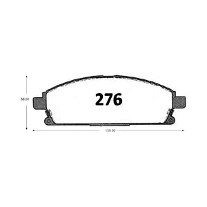 Pastillas de Freno GTX CLASSIC P0276 Nissan Pathfinder Se (1997–2003) - imagen 3
