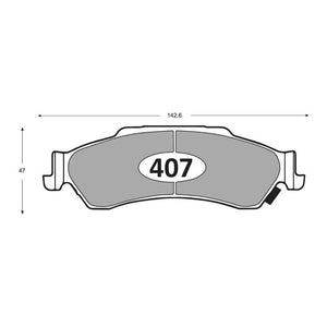 Pastillas de Freno GTX CLASSIC P0407 Chevrolet S-10-Blazer T 99- - imagen 3