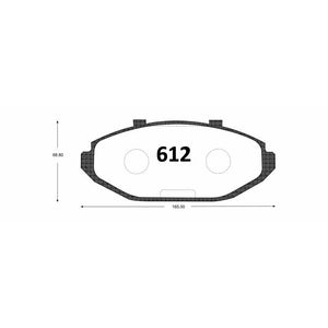 Pastillas de Freno GTX CLASSIC P0612 Ford Crown D 98 - imagen 2