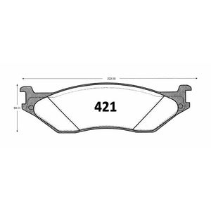 Pastillas de Freno GTX CLASSIC P0421 Ford F-450 D/T 99 - imagen 2