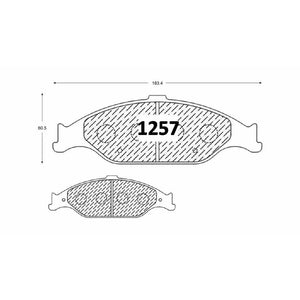 Pastillas de Freno Delanteras GTX CLASSIC P1257 Ford Mustang 00/04 - imagen 2