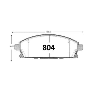 Pastillas de Freno GTX CLASSIC P0804 Nissan X Trail (2002–2010) - imagen 3