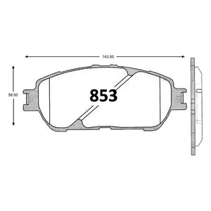 Pastillas de Freno GTX CLASSIC P0853 Toyota Solara D 04 - imagen 2