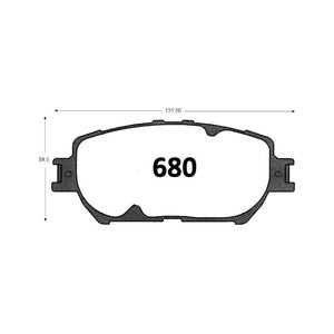 Pastillas de Freno GTX CLASSIC P0680 Toyota Camry 02-03 - imagen 3