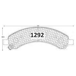 Pastillas de Freno Traseras GTX CLASSIC P1292 Chevrolet Express 03/09 - imagen 2