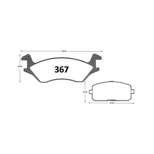 Pastillas de Freno ITAL BRAKES PM P0367 Toyota Starlet (1980–1988) - imagen 3