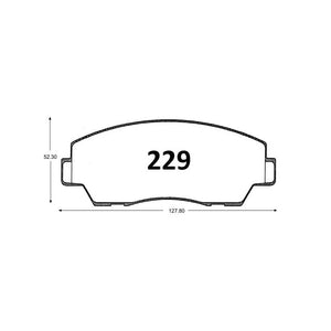 Pastillas de Freno GTX CLASSIC P0229 Mazda B 2000 (1985–1993) - imagen 3