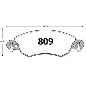 Pastillas de Freno Delanteras GTX CLASSIC P0809 Citroen C-5 03 - imagen 3