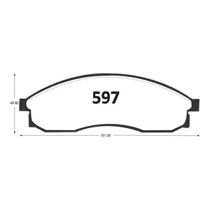 Pastillas de Freno GTX CLASSIC P0597 Nissan Maxima 91-95 - imagen 3