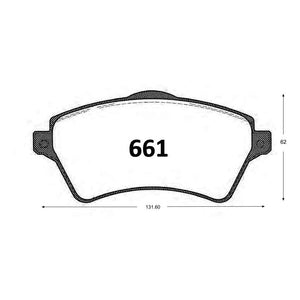 Pastillas de Freno GTX CLASSIC P0661 Rover Frelander 01 - imagen 2