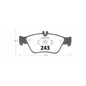Pastillas de Freno GTX CLASSIC P0243 Mercedes Benz Slk (1998–2001) - imagen 3