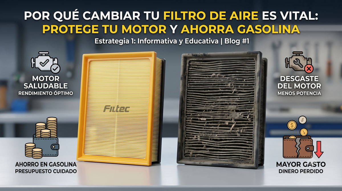 🚗 Respira Profundo: Por Qué Cambiar Tu Filtro de Aire es Vital Para Tu Auto y Tu Bolsillo