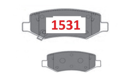 Pastillas de Freno Cerámicas Traseras GTX P1531 Chevrolet Captiva Lt (2020–2022) - imagen 2