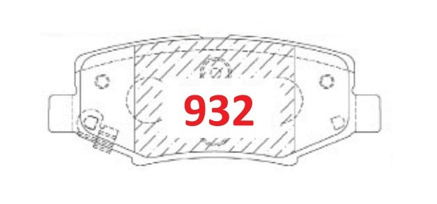 Pastillas de Freno Cerámicas GTX P0932 Jeep Wrangler-Liberty T (2008) - imagen 2