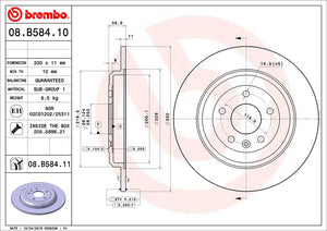 Disco de Freno Trasero BREMBO D999 Ford Explorer 11/19 . - imagen 3