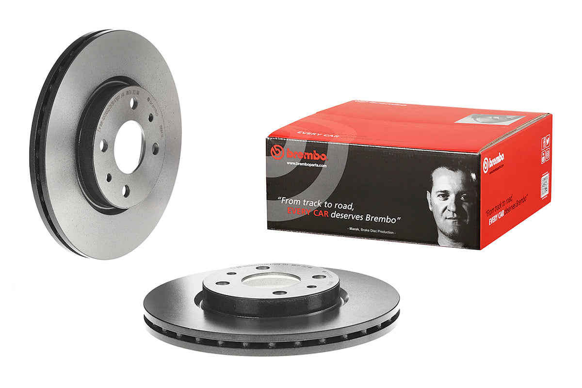 Disco de Freno Delantero BREMBO D072 Peug.bipper Tepee 08-/Cit.nemo 08- /Fiat Doblo 05/10 . - imagen 2