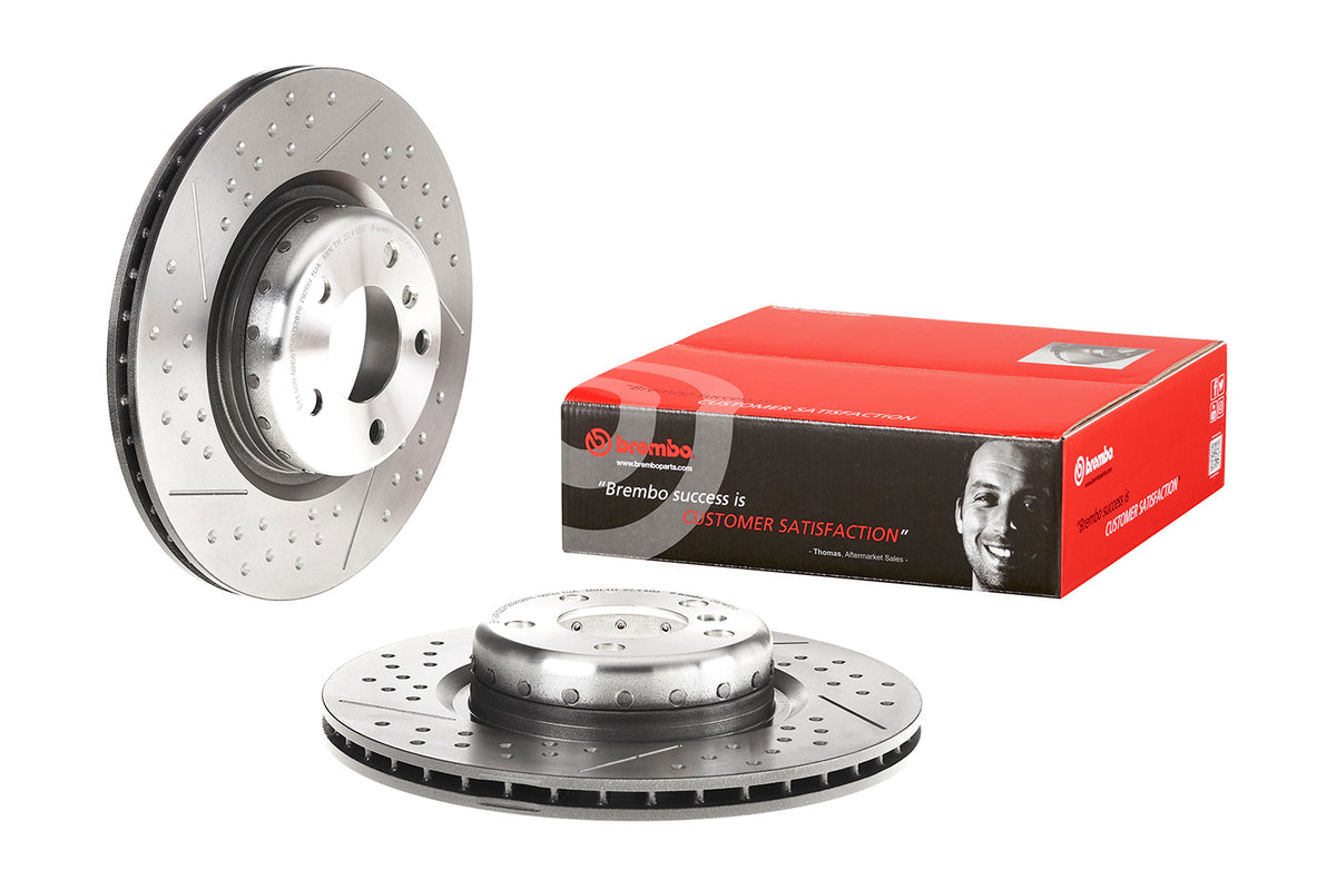 Disco de Freno BREMBO D1361 Bmw Serie 1 (116 118 120 125) 11-19/ Serie 2 14-21/ Serie 3 11-18 Tra. - imagen 2