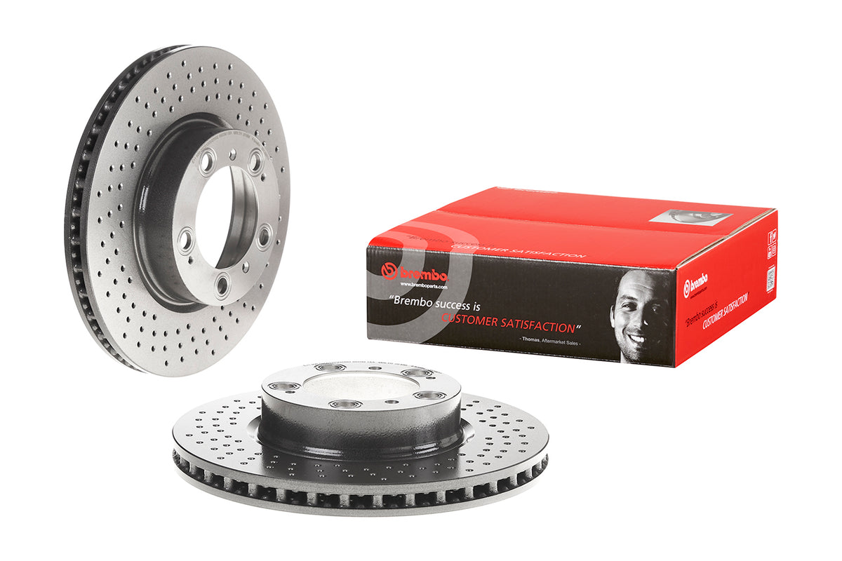 Disco de Freno Delantero BREMBO D1383 Porsche 911 (996 997) 97-13/ Boxster (986 987) 96-13/ Cayman (987) 05-13 . - imagen 2