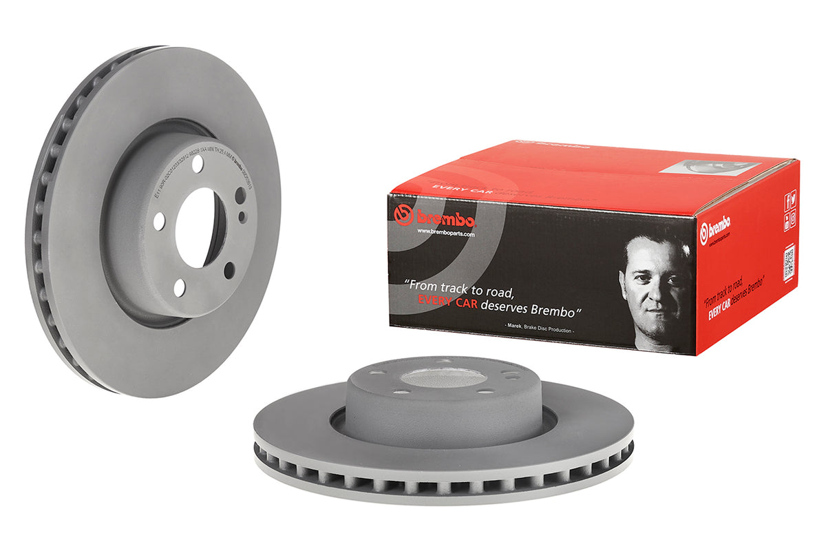 Disco de Freno Delantero BREMBO D1138 M.benz C160 15 / C180 14 / C200 13/18 . - imagen 2