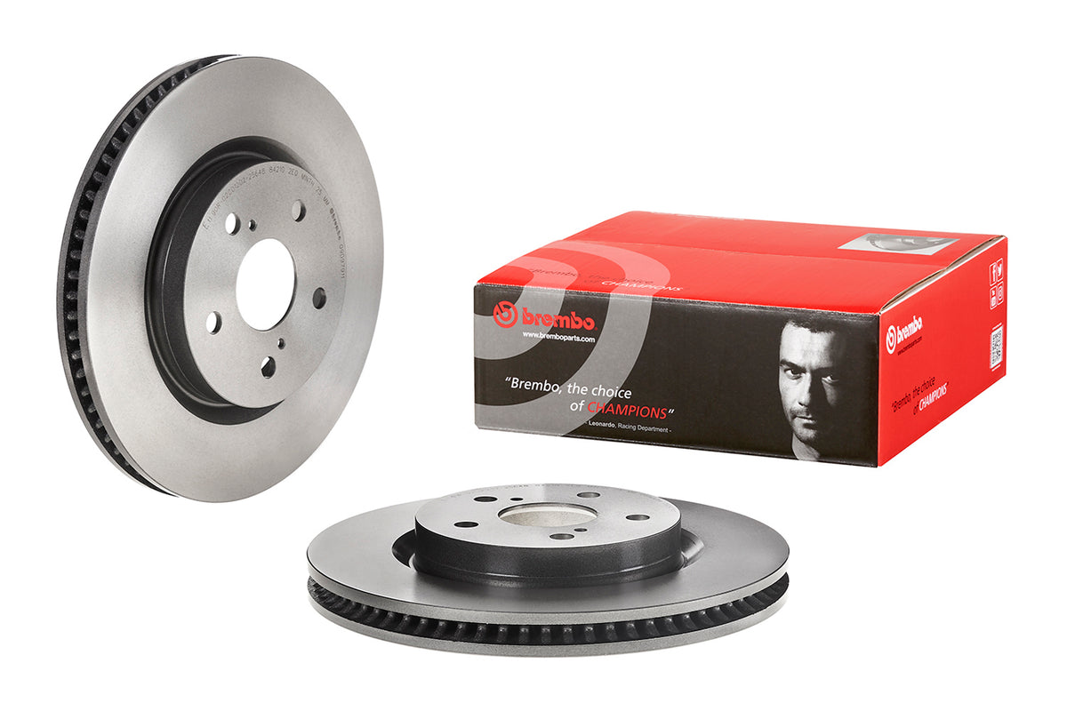 Disco de Freno Delantero BREMBO D1158 Toyota Rav 4 2.0 Hybrid 19 /Corolla Cross 20 . - imagen 2