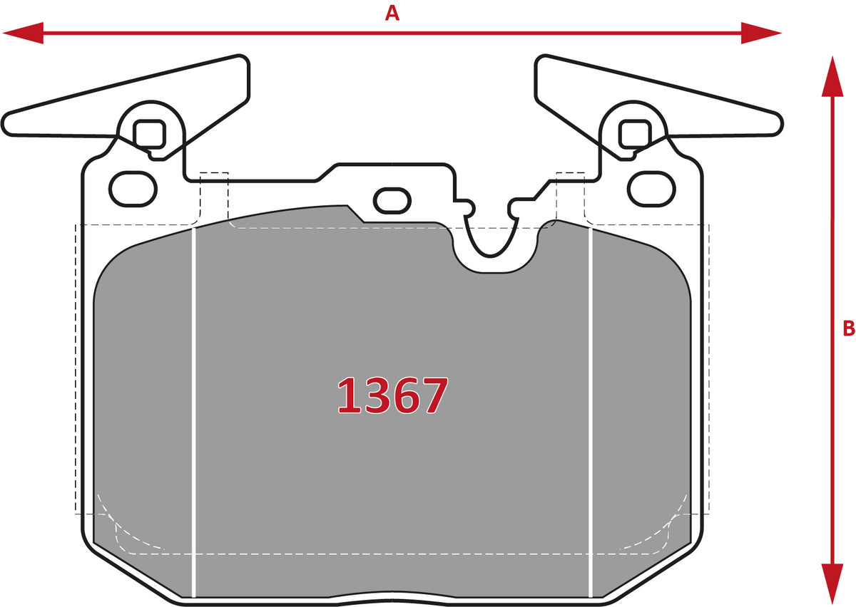 Pastillas de Freno Delanteras GTX CLASSIC P1367 Bmw Z4 M40i (2020–2022) - imagen 2